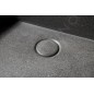 Sapho Quadrado - Vasque, 460x460 mm, sans trop-plein, 1 trou de robinetterie, noir granite AR468 Sapho Quadrado - Vasque, 460x460 mm, sans trop-plein, 1 trou de robinetterie, noir granite AR468