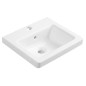 Sapho City - Lavabo à encastrer 400x350 mm, avec 1 trou pour robinetterie, blanc KE040