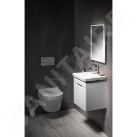 Sapho City - Lavabo à encastrer 400x350 mm, avec 1 trou pour robinetterie, blanc KE040