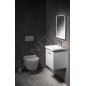 Sapho City - Lavabo à encastrer 400x350 mm, avec 1 trou pour robinetterie, blanc KE040