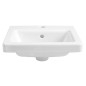 Sapho City - Lavabo à encastrer 400x350 mm, avec 1 trou pour robinetterie, blanc KE040