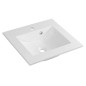 Sapho Yukon - Lavabo à encastrer 500x450 mm, avec 1 trou pour robinetterie, blanc YU050 Sapho Yukon - Lavabo à encastrer 500x450 mm, avec 1 trou pour robinetterie, blanc YU050