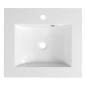 Sapho Yukon - Lavabo à encastrer 500x450 mm, avec 1 trou pour robinetterie, blanc YU050 Sapho Yukon - Lavabo à encastrer 500x450 mm, avec 1 trou pour robinetterie, blanc YU050