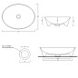 Sapho Idea - Lavabo, 500x380 mm, sans trou pour robinetterie, blanc WH102 Sapho Idea - Lavabo, 500x380 mm, sans trou pour robinetterie, blanc WH102