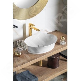 Sapho Idea - Lavabo, 500x380 mm, sans trou pour robinetterie, blanc WH102