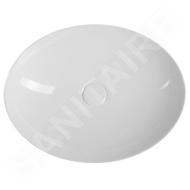 Sapho Idea - Lavabo, 500x380 mm, sans trou pour robinetterie, blanc WH102