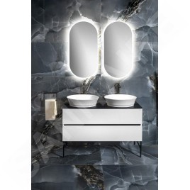 Sapho Idea - Lavabo, 500x380 mm, sans trou pour robinetterie, blanc WH102