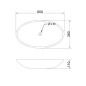 Sapho Blok - Vasque, 600x350 mm, sans trop-plein, noir mat 2401-40 Sapho Blok - Vasque, 600x350 mm, sans trop-plein, noir mat 2401-40