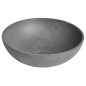 Sapho Lavabos - Vasque de lavabo Turf, diamètre 440 mm, sans trou pour mitigeur, granite noir AR436 Sapho Lavabos - Vasque de lavabo Turf, diamètre 440 mm, sans trou pour mitigeur, granite noir AR436