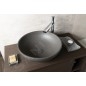 Sapho Lavabos - Vasque de lavabo Turf, diamètre 440 mm, sans trou pour mitigeur, granite noir AR436 Sapho Lavabos - Vasque de lavabo Turf, diamètre 440 mm, sans trou pour mitigeur, granite noir AR436