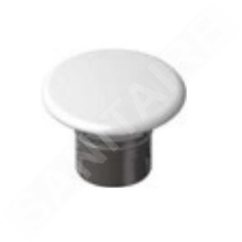 Laufen Accessoires - Couvercle en céramique pour bonde de lavabo, blanc mat H8981907570001