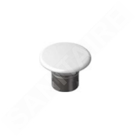 Laufen Accessoires - Couvercle en céramique pour bonde de lavabo, blanc mat H8981907570001