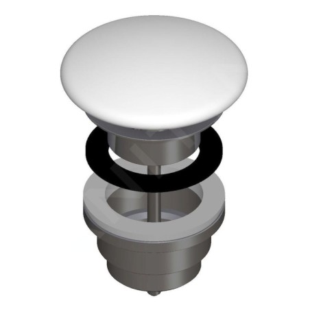 Laufen Accessoires - Bonde de lavabo non-refermable, blanc mat H8981847570001