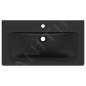 Ideal Standard Connect Air - Meuble-lavabo 840x460x165 mm, avec trop-plein, trou pour la robinetterie, noir E0279V3