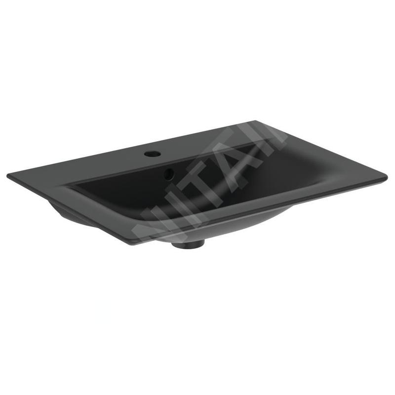 Ideal Standard Connect Air - Meuble-lavabo 640x460x165 mm, avec trop-plein, trou pour la robinetterie, noir E0289V3 Ideal Standard Connect Air - Meuble-lavabo 640x460x165 mm, avec trop-plein, trou pour la robinetterie, noir E0289V3