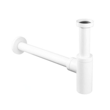 Paffoni Accessoires - Siphon de lavabo, blanc mat ZACC240BO