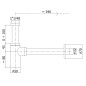 Paffoni Accessoires - Siphon de lavabo, inox ZACC240ST Paffoni Accessoires - Siphon de lavabo, inox ZACC240ST