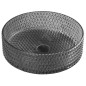 Sapho Beauty - Lavabo à poser, diamètre 395 mm, sans trop-plein, verre noir TY214 Sapho Beauty - Lavabo à poser, diamètre 395 mm, sans trop-plein, verre noir TY214