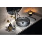 Sapho Beauty - Lavabo à poser, diamètre 395 mm, sans trop-plein, verre noir TY214 Sapho Beauty - Lavabo à poser, diamètre 395 mm, sans trop-plein, verre noir TY214
