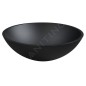 Sapho Beauty - Vasque à poser, diamètre 420 mm, sans trop-plein, verre/noir mat TY181B Sapho Beauty - Vasque à poser, diamètre 420 mm, sans trop-plein, verre/noir mat TY181B
