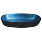 Sapho Beauty - Lavabo à poser, 540x395 mm, sans trop-plein, verre bleu TY224 Sapho Beauty - Lavabo à poser, 540x395 mm, sans trop-plein, verre bleu TY224