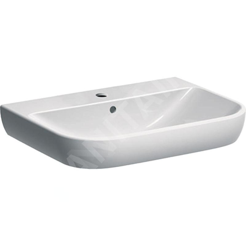 Geberit Smyle - lavebo 650x480 mm, avec trop-plein, trou pour robinetterie, blanc 500.230.01.1 Geberit Smyle - lavebo 650x480 mm, avec trop-plein, trou pour robinetterie, blanc 500.230.01.1