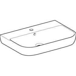 Geberit Smyle - lavebo 700x480 mm, avec trop-plein, trou pour robinetterie, blanc 500.248.01.1