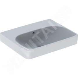 Geberit Smyle Square - lavebo 550x440 mm, avec trop-plein, sans trou pour robinetterie, blanc 501.574.00.1
