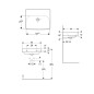 Geberit Smyle Square - lavebo 550x440 mm, avec trop-plein, sans trou pour robinetterie, blanc 501.574.00.1 Geberit Smyle Square - lavebo 550x440 mm, avec trop-plein, sans trou pour robinetterie, blanc 501.574.00.1