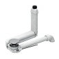 Geberit Accessoires - Siphon de lavabo gain de place Clou, pour commande par tirette, chrome 152.013.21.1 Geberit Accessoires - Siphon de lavabo gain de place Clou, pour commande par tirette, chrome 152.013.21.1