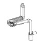 Geberit Accessoires - Siphon de lavabo gain de place Clou, pour commande par tirette, chrome 152.059.21.1 Geberit Accessoires - Siphon de lavabo gain de place Clou, pour commande par tirette, chrome 152.059.21.1