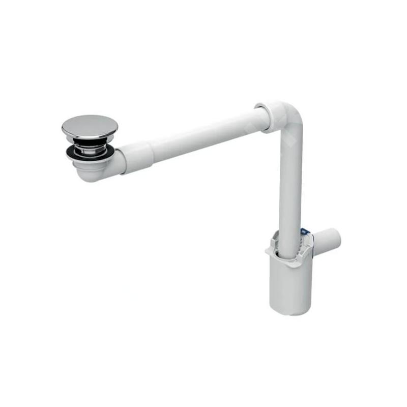 Geberit Accessoires - Siphon de lavabo gain de place, avec vidage pour les lavabos sans trop-plein, chrome 152.084.21.1 Geberit Accessoires - Siphon de lavabo gain de place, avec vidage pour les lavabos sans trop-plein, chrome 152.084.21.1