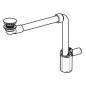 Geberit Accessoires - Siphon de lavabo gain de place, avec vidage pour les lavabos sans trop-plein, chrome 152.084.21.1 Geberit Accessoires - Siphon de lavabo gain de place, avec vidage pour les lavabos sans trop-plein, chrome 152.084.21.1