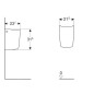 Geberit Smyle - Cache-siphon de lave-mains, blanc 500.575.01.1