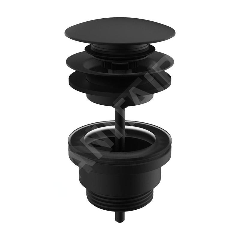 Laufen Kit de vidange - Bonde de lavabo, Click-Clack, noir mat H3709890811041 Laufen Kit de vidange - Bonde de lavabo, Click-Clack, noir mat H3709890811041