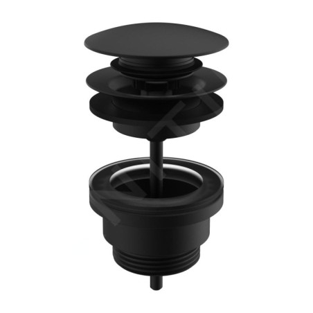 Laufen Kit de vidange - Bonde de lavabo, Click-Clack, noir mat H3709890811041