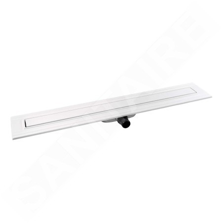 I-Drain Liquid 68 - Caniveau de douche en inox avec grille, longueur 700 mm, blanc EP.SS.0700.W