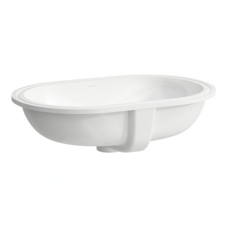 Laufen Savoy - Lavabo encastré 510x310 mm, avec trop-plein, sans trou pour robinetterie, blanc H8189460001551