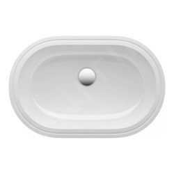 Laufen Savoy - Lavabo encastré 510x310 mm, avec trop-plein, sans trou pour robinetterie, blanc H8189460001551