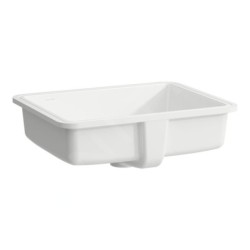 Laufen Savoy - Lavabo encastré 440x330 mm, avec trop-plein, sans trou pour robinetterie, blanc H8189470001091