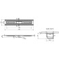 I-Drain Liquid 68 - Caniveau de douche en inox avec grille, longueur 700 mm, blanc EP.SS.0700.W I-Drain Liquid 68 - Caniveau de douche en inox avec grille, longueur 700 mm, blanc EP.SS.0700.W