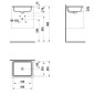 Laufen Savoy - Lavabo encastré 440x330 mm, avec trop-plein, sans trou pour robinetterie, blanc H8189480001551 Laufen Savoy - Lavabo encastré 440x330 mm, avec trop-plein, sans trou pour robinetterie, blanc H8189480001551