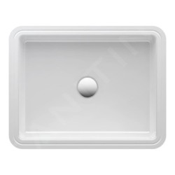 Laufen Savoy - Lavabo encastré 440x330 mm, avec trop-plein, sans trou pour robinetterie, blanc H8189480001551
