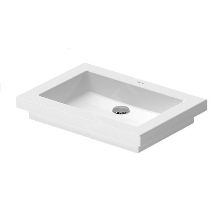Duravit 2nd floor - Vasque 580x415 mm, sans trop-plein, WonderGliss, blanc 03175800001