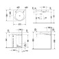 Duravit Architec - Lavabo PMR, 575x520 mm, sans trop-plein, trou pour robinetterie à droite, WonderGliss, blanc 04435800081 Duravit Architec - Lavabo PMR, 575x520 mm, sans trop-plein, trou pour robinetterie à droite, WonderGliss, blanc 04435800081