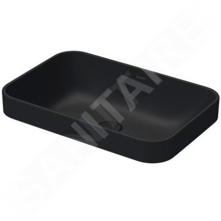 Duravit Happy D.2 Plus - Vasque à poser, 600x400 mm, sans trop-plein, anthracite mat 2359601300