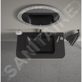Duravit Happy D.2 Plus - Vasque à poser, 600x400 mm, sans trop-plein, anthracite mat 2359601300