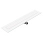 I-Drain Liquid 68 - Caniveau de douche en inox avec grille, longueur 800 mm, blanc EP.SS.0800.W