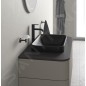 Duravit Happy D.2 Plus - Vasque à poser, 600x400 mm, sans trop-plein, WonderGliss, anthracite mat 23596013001
