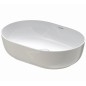 Duravit Luv - Vasque, 500x350 mm, sans trop-plein, blanc / gris satin mat 0379502300 Duravit Luv - Vasque, 500x350 mm, sans trop-plein, blanc / gris satin mat 0379502300